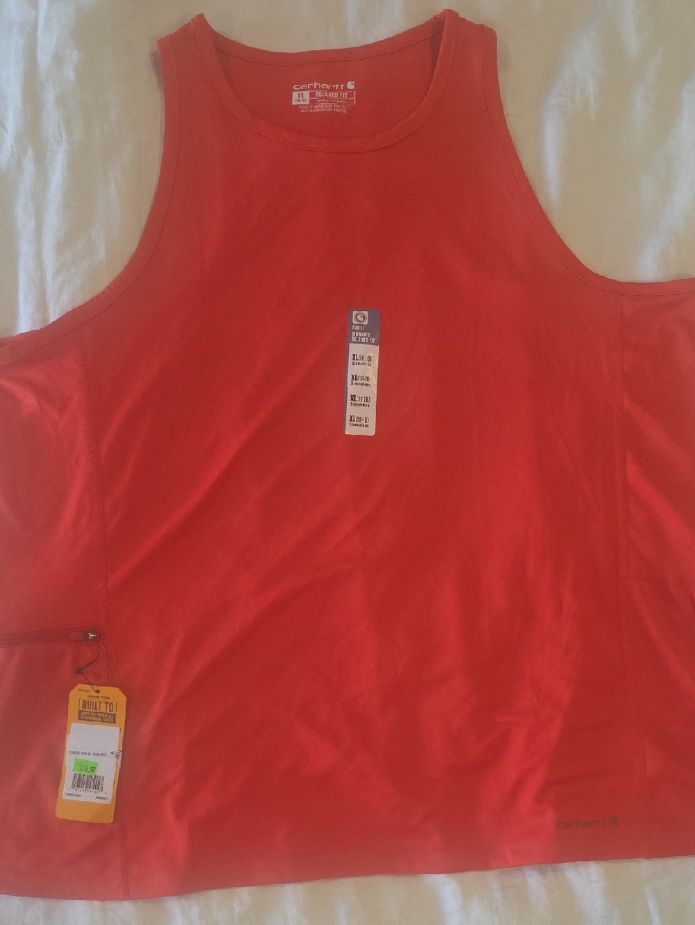 Carhartt Bright Orange Utility Tank Top